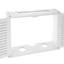 Nástěnná skříňka na router 39 x 9 x 27 cm Dřevoplastová závěsná police s dvířky Úložný box na WiFi modem 2