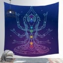 Nástenná tapisérie s motívom meditácie 10