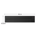 Nástěnná zásuvka s vypínačem 40 cm univerzální lištová zásuvka EU standard, hliník, LED podsvícení, do kuchyně, koupelny i kanceláře 2