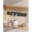 Nástěnná zásuvka s vypínačem 40 cm univerzální lištová zásuvka EU standard, hliník, LED podsvícení, do kuchyně, koupelny i kanceláře 5