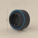 Nástěnná zásuvka s vypínačem, LED podsvícením a USB portem, průměr 65 mm, samozhášivý materiál, 110–250 V, do domácnosti i kanceláře 2
