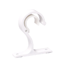 Nástěnné háčky na záclony držák tyče 7,5x8,3 cm montážní úchyt pro závěsy a garnýže ke stěně do interiéru 1