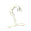 Nástěnné háčky na záclony držák tyče 7,5x8,3 cm montážní úchyt pro závěsy a garnýže ke stěně do interiéru 3