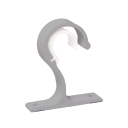 Nástěnné háčky na záclony držák tyče 7,5x8,3 cm montážní úchyt pro závěsy a garnýže ke stěně do interiéru 5