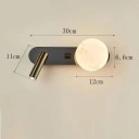 Nástenné LED svetlo s otočnou lampičkou Bodový reflektor 350° a vypínač 30 x 11 x 12 x 6,6 cm Tri odtiene bieleho svetla Do spálne 4