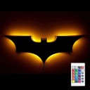 Nástěnné LED světlo ve tvaru netopýra RGB s ovladačem 40 cm USB nabíjení 2