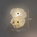 Nástenné mramorové svetlo Neutrálné biele svetlo 4000 K a unikátny dvojitý tvar 30 x 15 cm Prírodný mramor LED 10 W 90-260 V Do interiéru 2