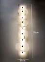 Nástenné mramorové svetlo Neutrálné biele svetlo 4000 K a unikátny viacdielny tvar 78 x 15 cm Prírodný mramor LED 29 W 90-260 V Do interiéru 2
