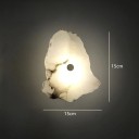 Nástenné mramorové svetlo Teplé biele svetlo 3000 K a unikátny tvar 15 x 15 cm Prírodný mramor a meď LED 6 W Dekorácia do interiéru 2