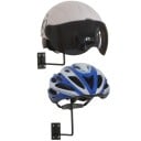 Nástenný kovový držiak na helmu kruhový držiak 13,5 cm nástenná doska lakovaný kov výška 30 cm vyloženie 16,5 cm na moto i cyklo helmy 7