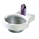 Nástenný popelník z nehrdzavejúcej ocele 13×8×7×2,5 cm Minimalistický bezdýmny popelník pre domácnosť kanceláriu interiér exteriér 9