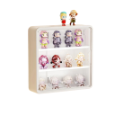 Nástěnný úložný box na figurky přísavný 30 x 8 x 30 cm PP plast pro organizaci a vystavení dekorací a sběratelských figurek 3
