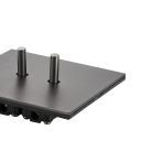 Nástenný vypínač dvojitý schodišťový 2Gang 2Way, páčkový, 86 × 90 mm, kovový z kartáčovanej nerezovej ocele, šedý, pre elektroinštalácie EU 3