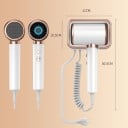 Nástěnný vysoce výkonný fén na vlasy iontový s ochranou proti přehřátí ABS 220 V instalace bez vrtání do hotelu i koupelny 6
