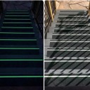 Nastro adesivo antiscivolo luminoso al buio 76 x 10 cm verde fotoluminescente per scale e pavimenti 5
