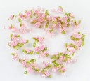 Nastro con rose e perle 3 cm x 2 m Nastro decorativo in pizzo Decorazioni per matrimoni vintage Nastro elegante per regali Nastro in tessuto 8