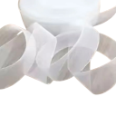 Nastro decorativo bianco trasparente 12 mm 46 m Organza fine Nastri per regali Decorazione floreale Creazione creativa Addobbi per matrimoni 3