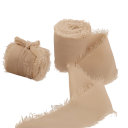 Nastro di Chiffon Sfilacciato 4 cm x 5 m Nastro per Matrimoni Decorazione Vintage Fai da Te Nastro di Tessuto Sottile Creazione Creativa 20