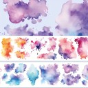 Nastro di mascheratura adesiva acquerello 8 x 200 cm Macchie d'inchiostro in vari colori Nastro decorativo per pittura fai-da-te e decorazione 4