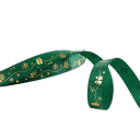 Nastro di Natale 1 cm x 5 m Nastro in poliestere con stampa per confezioni regalo, decorazioni, torte, bouquet, addobbi natalizi, fai-da-te e lavori manuali 4