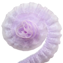 Nastro di pizzo a due strati 182 cm Larghezza 4 cm Pizzo decorativo in poliestere per cucire decorazioni di abbigliamento decorazioni tessili fai da te 4