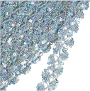 Nastro di pizzo con paillettes 1 cm x 11 m Pizzo decorativo in poliestere con paillettes per decorare abiti, costumi, tessuti, accessori per cucire 6