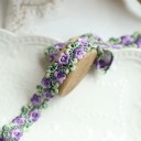 Nastro di pizzo floreale 2 cm x 90 cm Nastro decorativo delicato Pizzo vintage per decorazioni nuziali Nastro decorativo per regali e creazioni Fai da te 7