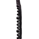 Nastro di pizzo perle 1,5 cm x 91 cm Nastro decorativo con imitazione perle Pizzo in poliestere per decorazioni nuziali cucito creazione 1