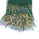 Nastro di rete con paillettes e frange 18 cm x 46 cm Nastro decorativo in poliestere per cucire decorazioni per abbigliamento costumi da ballo DIY 6