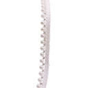 Nastro perlaceo in pizzo larghezza 1,5 cm lunghezza 91 cm Nastro decorativo in poliestere con imitazione di perle per decorare 2