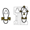 Nástroj pro seřízení SPD-SL zarážek s kalibrační mřížkou pro přesné nastavení polohy a úhlu treter pro silniční kola 2