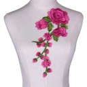 Naszewka z kwiatowym motywem 30 x 16 cm Haftowana aplikacja na odzież Polyesterowa dekoracyjna naszywka na sukienki kurtki DIY ozdabianie 10