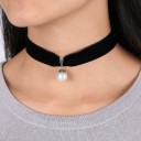 Naszyjnik damski choker z zawieszką D103 2