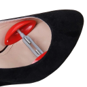 Natacha de largura ajustável para sapatos 2 pcs ABS alumínio Tamanho 41–47 Comprimento 7–12 cm Moldador de calçado Alargador de sapatos Para homens e mulheres 2