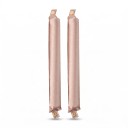 Natáções sem calor para cabelo 2 pcs com fechos 25 x 3 cm Curlers de cetim macio sem calor Ondas e caracóis preguiçosos para dormir 1