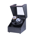 Natahovač hodinek FRUCASE pro 2 automatické hodinky 2 režimy otáčení 12x13x16cm PU kůže dobíjecí pro uložení doma 2