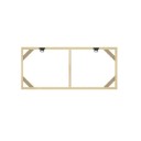 Natural Wooden Photo Frame 50 x 100 cm Frame for Canvas 55 x 105 cm Hanging Frame for Photos Posters Art DIY Assembly Decoration 1