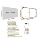Natural Wooden Photo Frame 70 x 100 cm Frame for Canvas 2