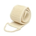 Naturlig eksfolierende luffa 70 x 30 x 8 cm Massagebælte i bomuld og hør Blid eksfolierende børste til brusebad og bad Fjernelse af døde hudceller 1