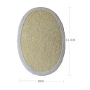 Naturlig luffa 10 x 14 cm Blød badebørste Eksfolierende brusesvamp Massage bodyscrub Dybderensende hud 2