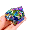 Natuurlijk gekleurde obsidiaan 20–50 g Gepolijste decoratieve steen Mineraal voor verzamelaars en esoterici Kristal voor energie en harmonie 1