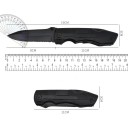 Navaja de bolsillo multifuncional para exteriores de 19 cm con funda, plegable, con destornillador 10 en 1, para supervivencia, acampada, senderismo 2