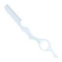 Navaja para desfilado de cabello con cuchilla intercambiable de 17,5 cm, mango ergonómico de aluminio para corte de cabello 3