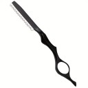 Navaja para desfilado de cabello con cuchilla intercambiable de 17,5 cm, mango ergonómico de aluminio para corte de cabello 1