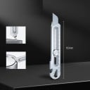 Navaja plegable multifunción 15,3 cm Cuerpo de metal Corte Apertura de tornillos y tapas Regla Navaja multiusos negra Ajuste preciso 7