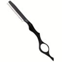 Navalha para desbastar cabelo com lâmina intercambiável 17,5 cm punho ergonómico em alumínio para corte de cabelo 1