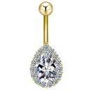 Navelpiercing med sten J3384 13