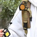 Navetta per badge con gancio 6 x 3,6 cm 70 cm Supporto pratico per chiavi e carte d'identità Riavvolgimento automatico Gancio robusto Portachiavi compatto 2