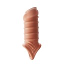 Návlek na penis so 4 stimulačnými krúžkami a škrtiacim krúžkom na predĺženie, pevnejšiu erekciu a intenzívnu stimuláciu Diskrétne balenie 3