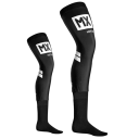 Návleky na nohy pod moto boty 1 pár Vysoký střih nad koleno Polyester a nylon Černé s bílým potiskem Unisex moto oblečení na motokros 2